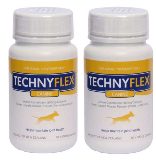 80 capsule twin pack of Technyflex canine products