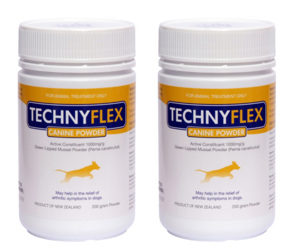A 200g twin pack for Technyflex joint supplements for dogs